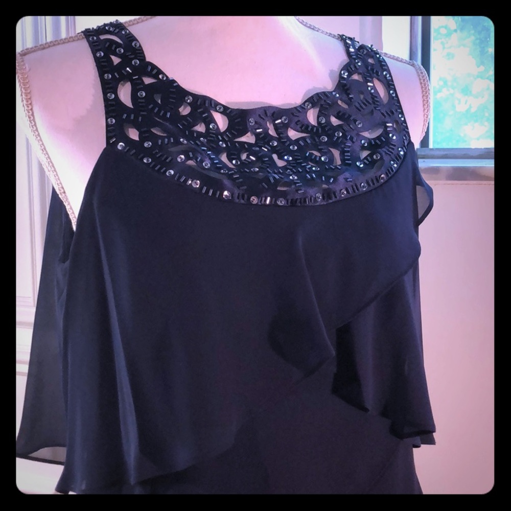 Navy cocktail dress